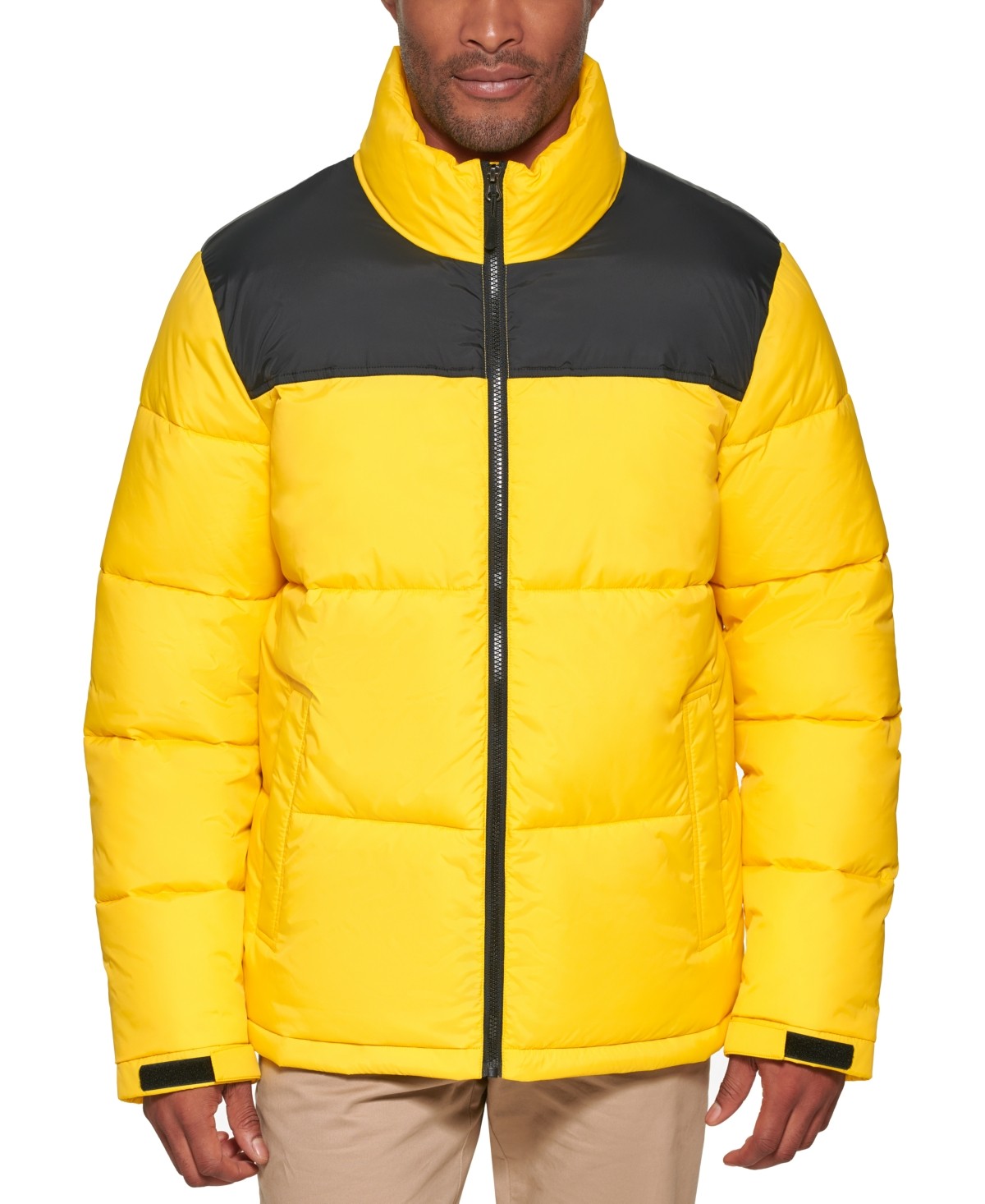 Club Room Mens Puffer Jacket Coat XXL Yellow Solid