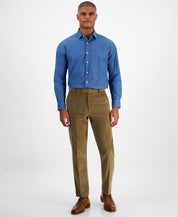 Tommy Hilfiger Mens Modern fit Cotton Dress Pants Corduroy 46 / 34 Beige Solid