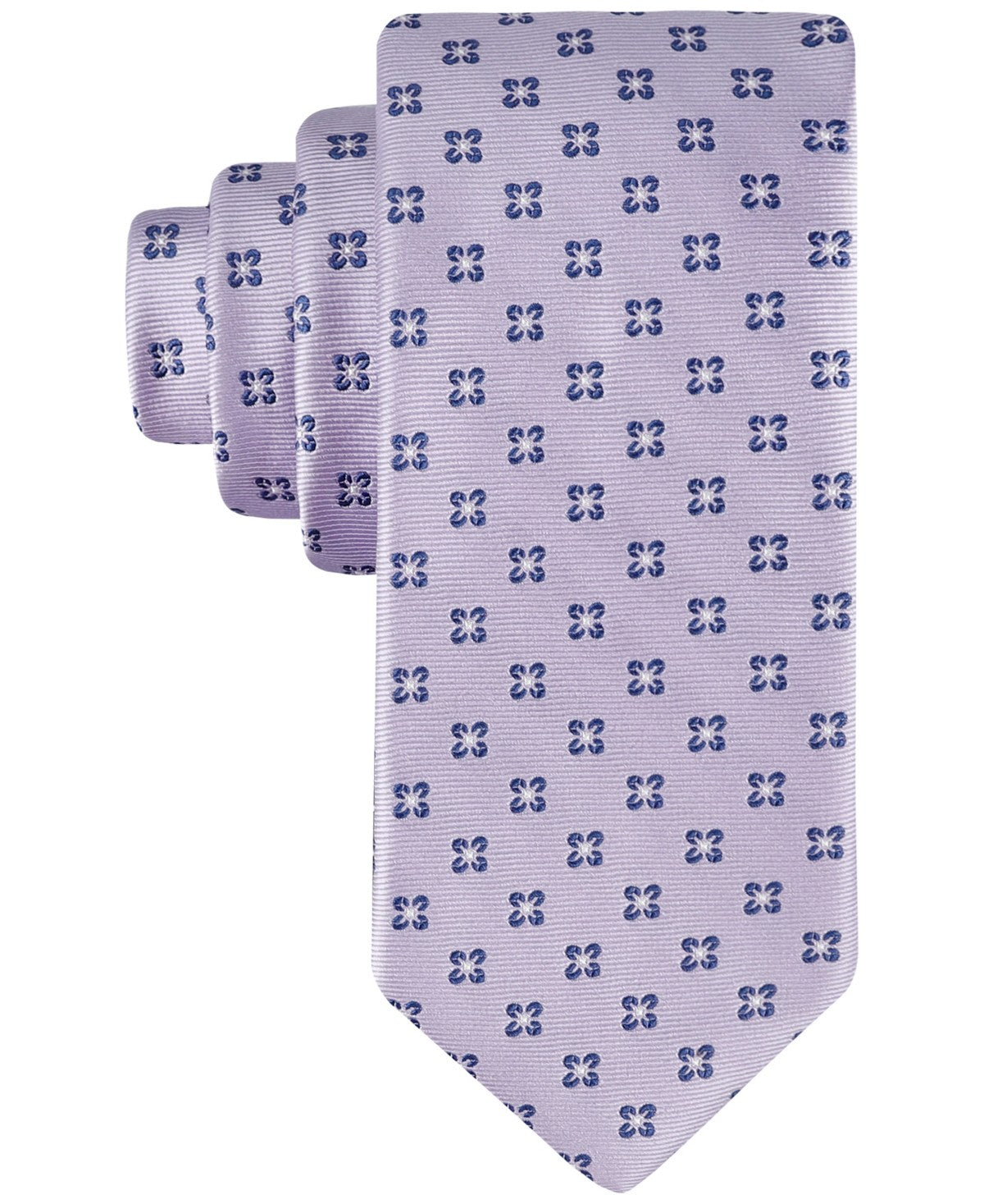 Tommy Hilfiger Men Tie Necktie One Size Purple Floral