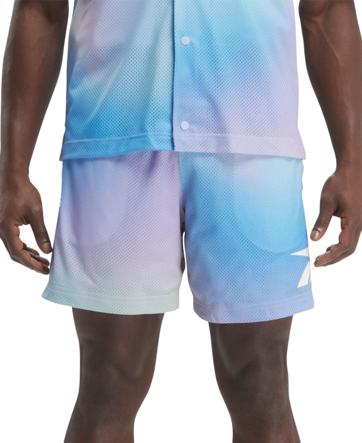 Reebok Mens Regular fit Athletic Shorts Small Blue