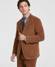 Tommy Hilfiger Mens Modern fit Corduroy Suit Jacket Blazer 44 R Brown