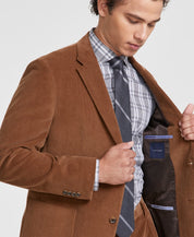 Tommy Hilfiger Mens Modern fit Corduroy Suit Jacket Blazer 44 R Brown Solid