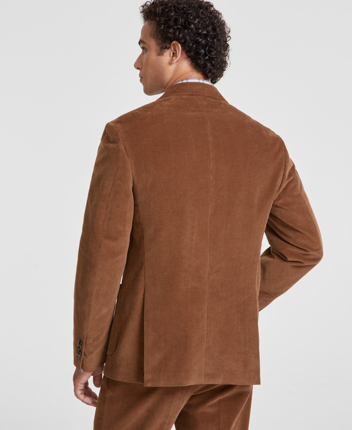 Tommy Hilfiger Mens Modern fit Corduroy Suit Jacket Blazer 44 R Brown Solid