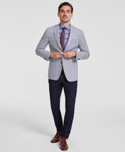 Michael Kors Mens Classic fit Sport Coat Blazer 42 L Light Grey Herringbone