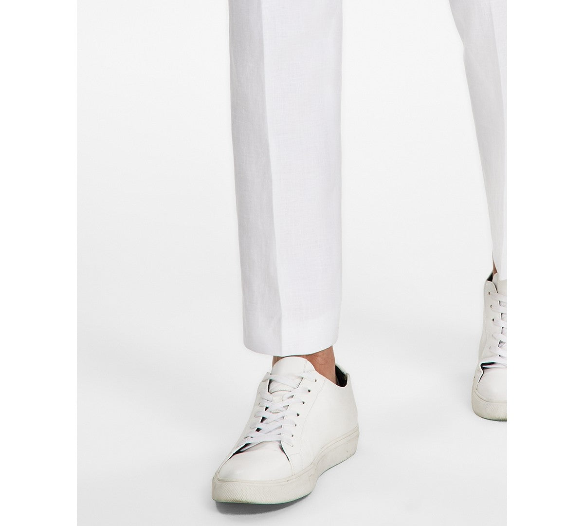 Tommy Hilfiger Mens Modern fit Casual Pants 32 / 34 White Solid