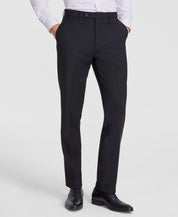 Calvin Klein Mens Slim fit Wool Dress Pants 36 / 34 Black Solid