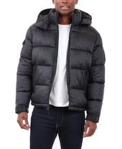 Michael Kors Mens Puffer Jacket Coat Small Black Full Zip