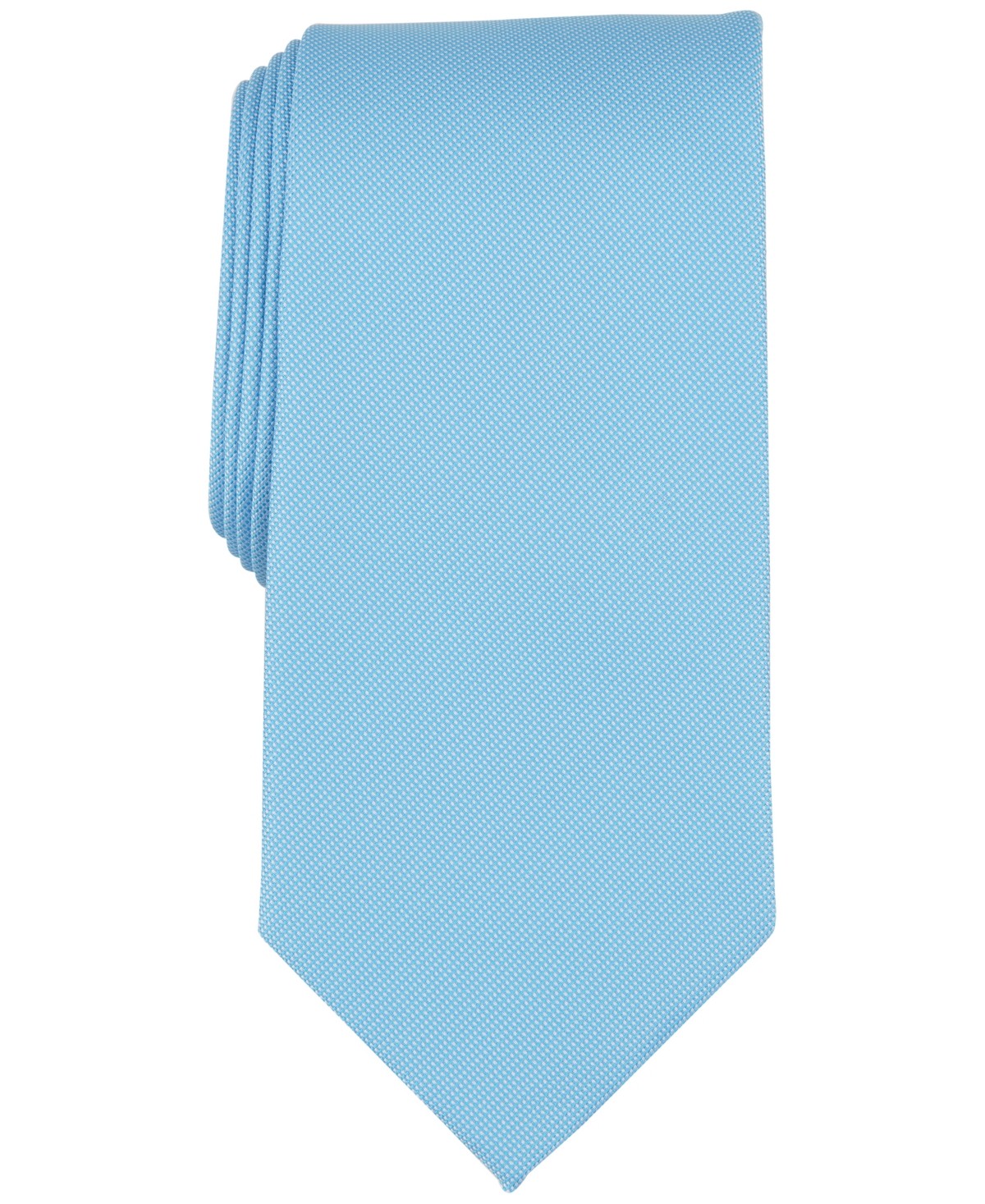 Club Room Men Regular fit Tie Necktie One Size Blue Solid Beech