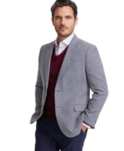 Nautica Mens Modern fit Wool Tweed Sport Coat Blazer 38 S Gray Solid