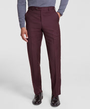 Michael Kors Mens Classic fit Dress Pants 36 / 30 Burgundy Red Solid Stretch