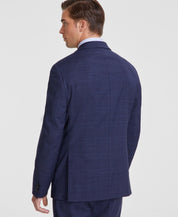 Tommy Hilfiger Mens Modern fit Suit Jacket Blazer 38 S Blue Plaid Stretch