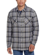 Weatherproof Vintage Mens Regular fit Long Sleeve Shacket Shirt Large Blue