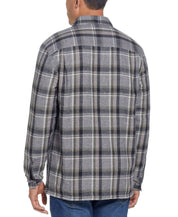 Weatherproof Vintage Mens Regular fit Long Sleeve Shacket Shirt Large Blue