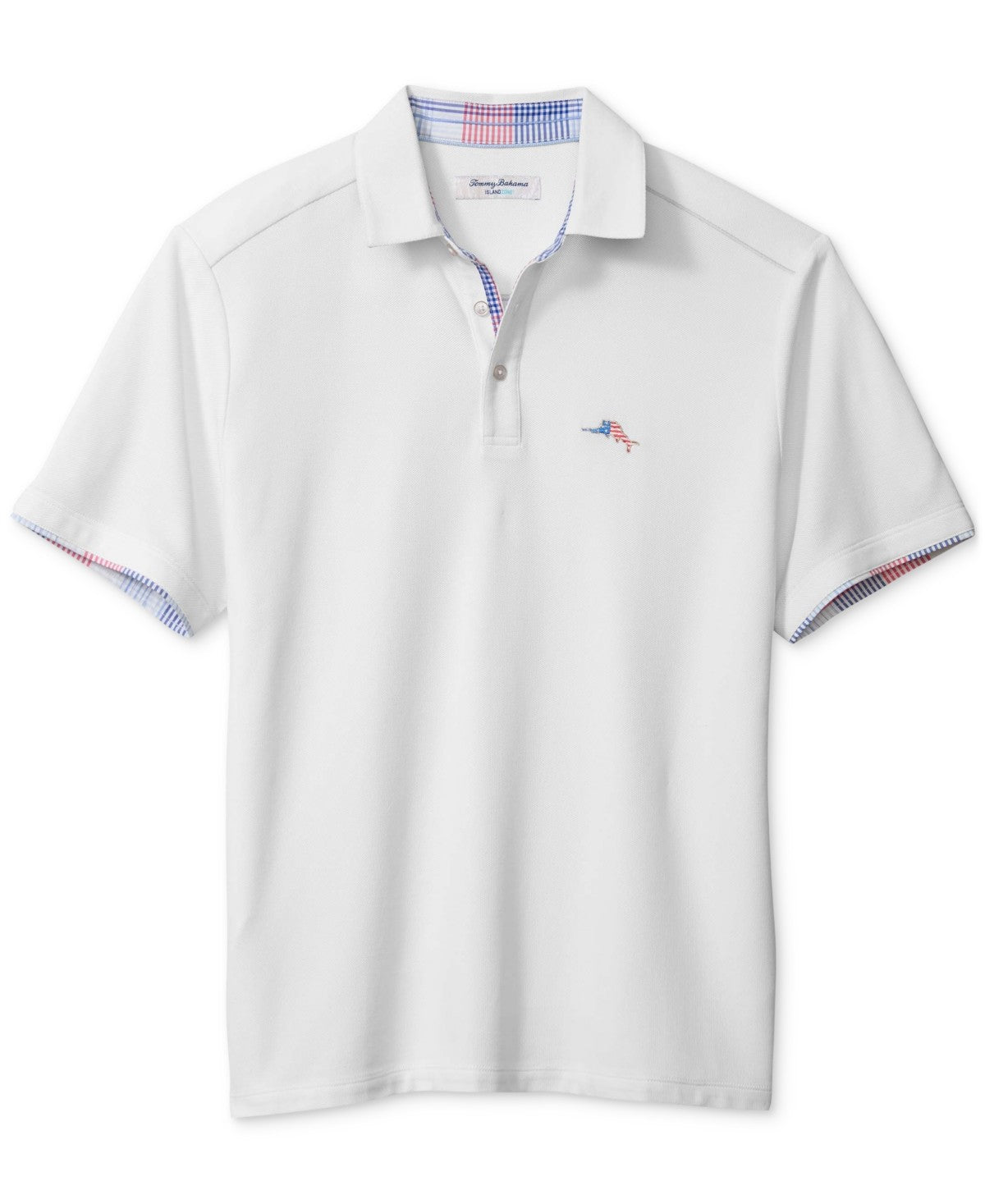 Tommy Bahama Men Regular fit Short Sleeve Polo Shirt XL White Solid