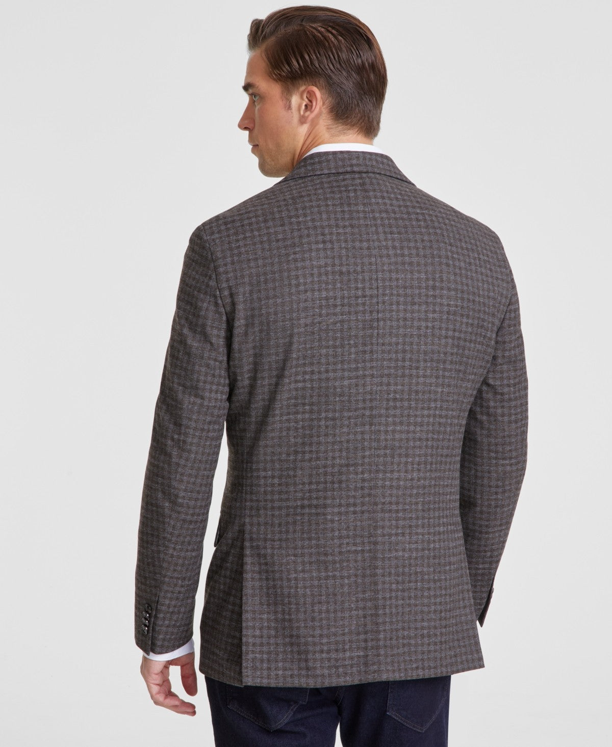 Tommy Hilfiger Mens Modern fit Sport Coat Blazer 42 L Grey Check