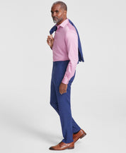 Nick Graham Mens Slim fit 2 Piece Suit 42 L / 36 Waist Blue Plaid Stretch