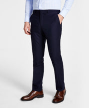 Kenneth Cole Mens Slim fit Dress 38 / 29 Navy Blue Solid