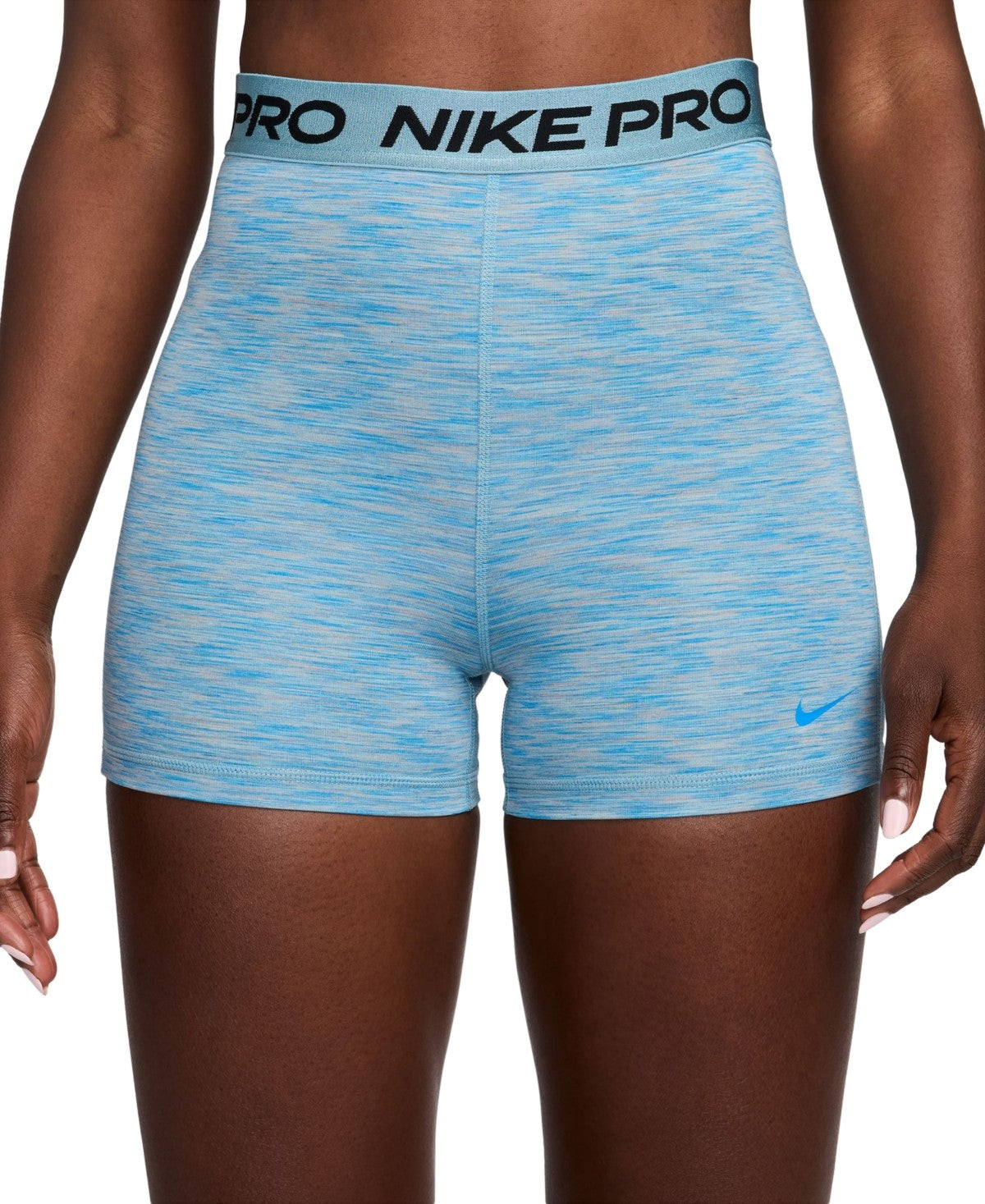 Nike Women Regular fit Athletic Shorts Medium Blue