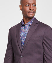 Bar Iii Mens Slim fit Sport Coat Blazer 38 S Berry Red Solid