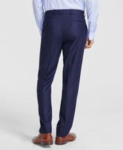 Michael Kors Mens Classic fit Dress Pants 42 / 30 Midnight Blue Plaid Stretch