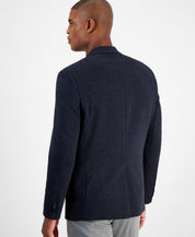 Michael Kors Mens Classic fit Sport Coat Blazer 38 S Navy Blue Herringbone