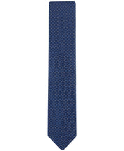 Calvin Klein Mens Kinzie Geo-Pattern Neck Tie Navy
