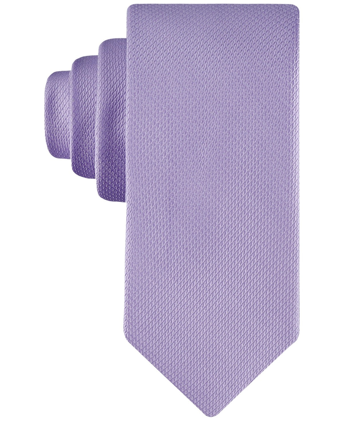 Tommy Hilfiger Men Regular fit Tie Necktie One Size Rope Purple Solid