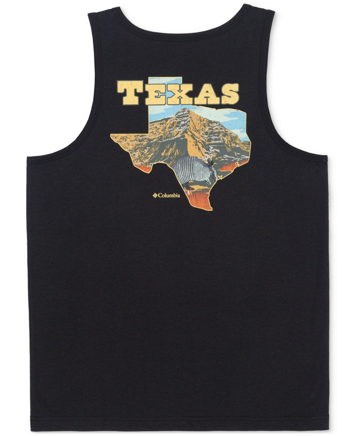 Columbia Mens Regular fit Sleeveless Graphic Tank Top Shirt XXL Black Solid