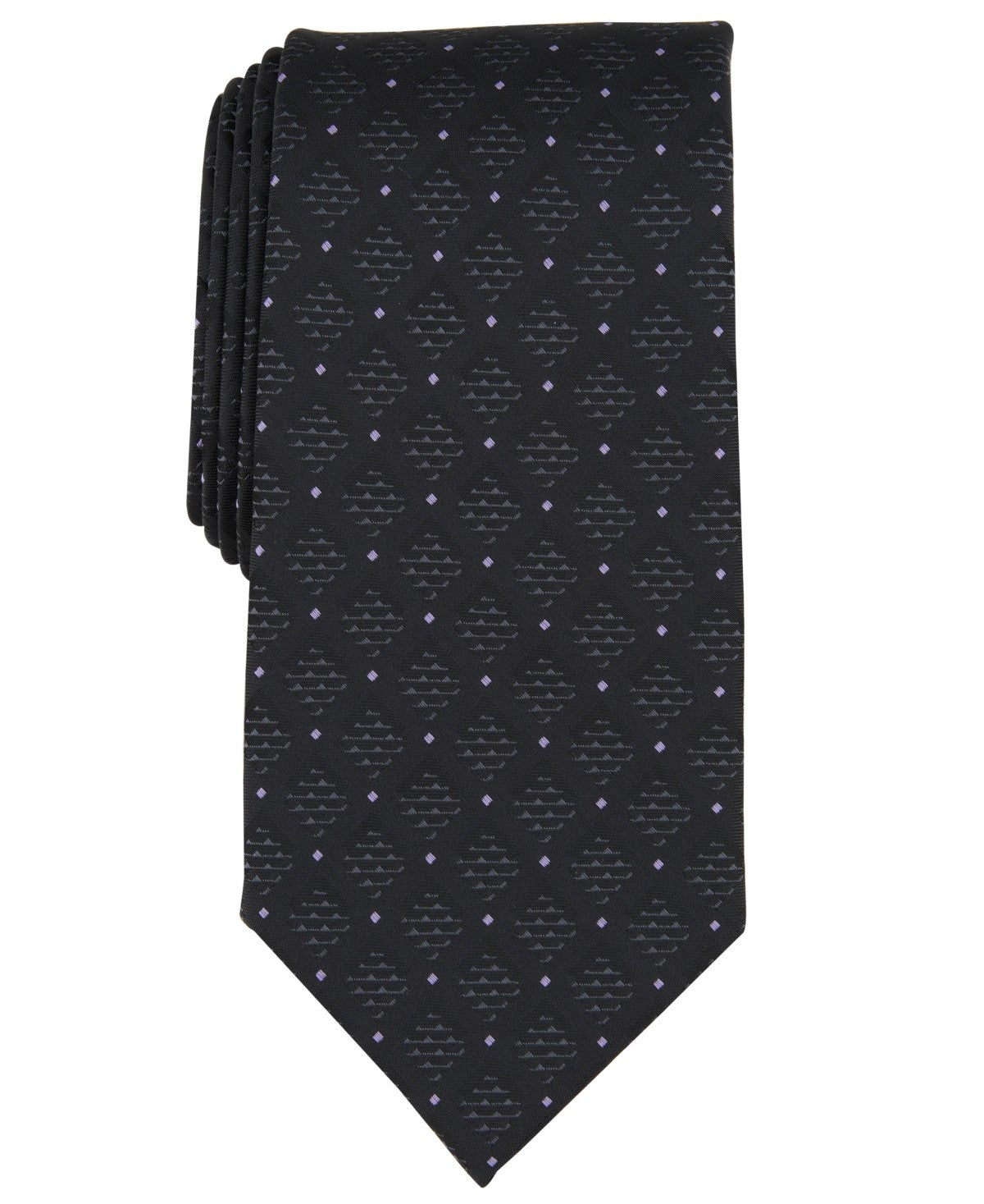 Perry Ellis Mens Hamlin Geo-Dot Neck Tie Black