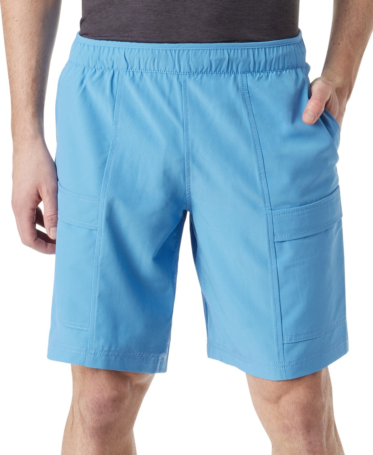 Bass Outdoor Mens Regular fit Casual Shorts Small Bright Blue Solid