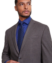 Michael Kors Mens Classic fit Sport Coat Blazer 46 L Brown Plaid