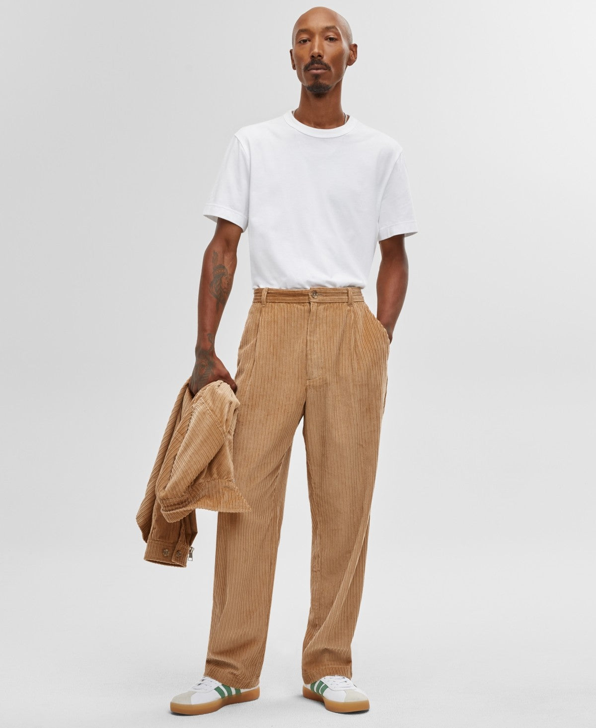 Mode Of One Mens Relaxed fit Casual Corduroy Pants 32 /  32 Brown Solid