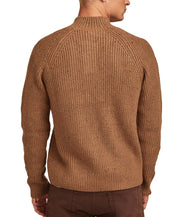 Lucky Brand Mens Classic fit Mock Neck Sweater XL  Mock Neck Brown Solid