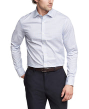 Tommy Hilfiger Mens Slim fit Dress Shirt XL 17 in 34-35 Light Blue Plaid
