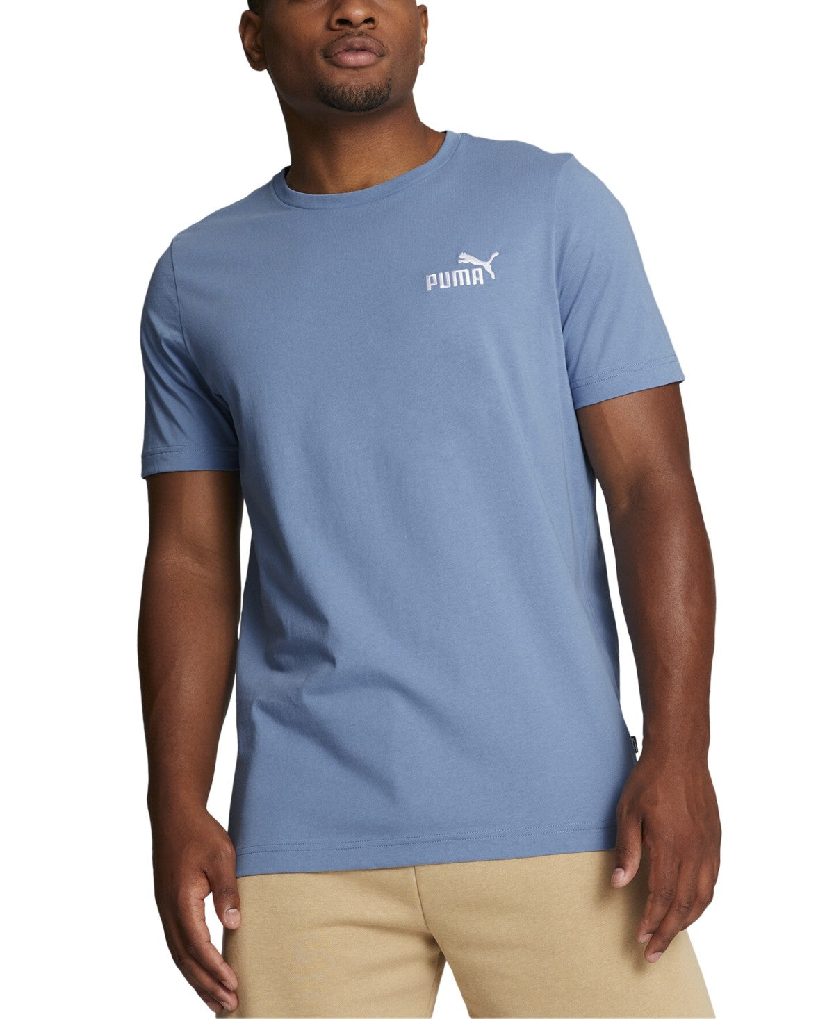 Puma Men Regular fit Short Sleeve T-Shirt Shirt XXL Blue Solid