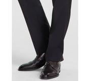 Calvin Klein Mens Slim fit Wool Dress Pants 40 / 30 Black Solid