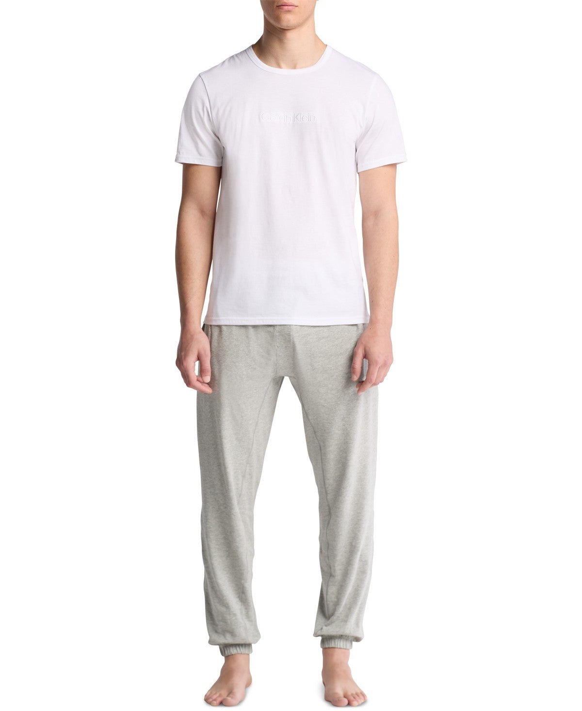 Calvin Klein Mens Crewneck T-Shirt White Small