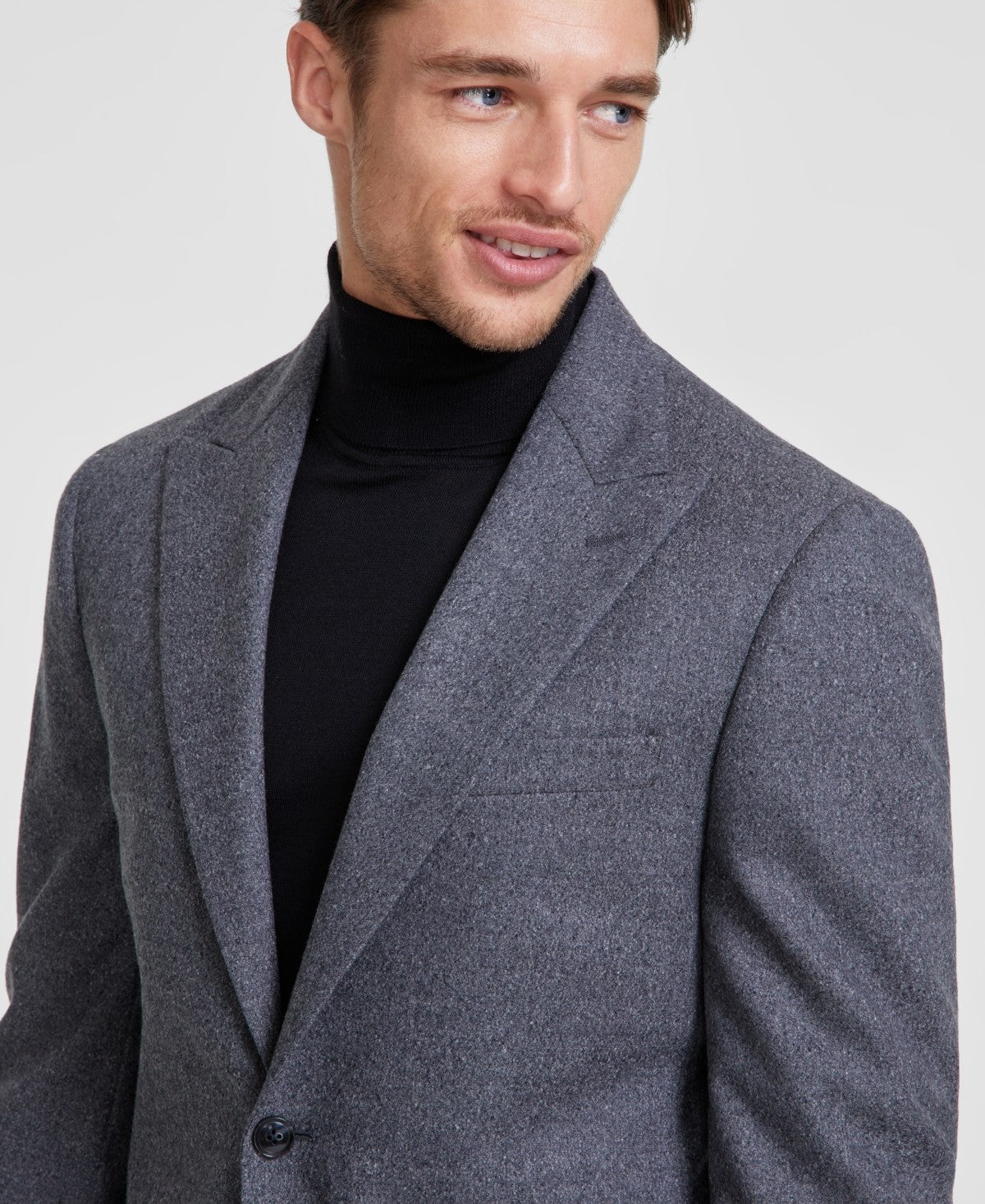 Calvin Klein Mens Slim fit Suit Jacket Blazer 44 L Grey Solid