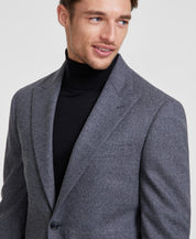 Calvin Klein Mens Slim fit Suit Jacket Blazer 44 L Charcoal Grey Solid