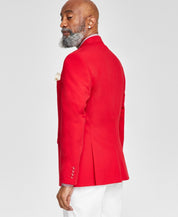Tayion Collection Mens Classic fit Sport Coat Blazer 46 R Red Solid