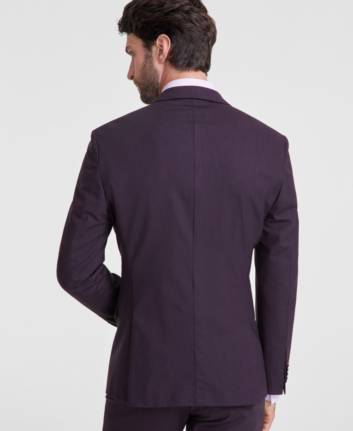 Hugo Boss Purple Modern-Fit Suit Jacket 36S 36SUS