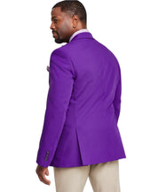 Tayion Mens Classic fit Sport Coat Blazer 50 L Purple Solid