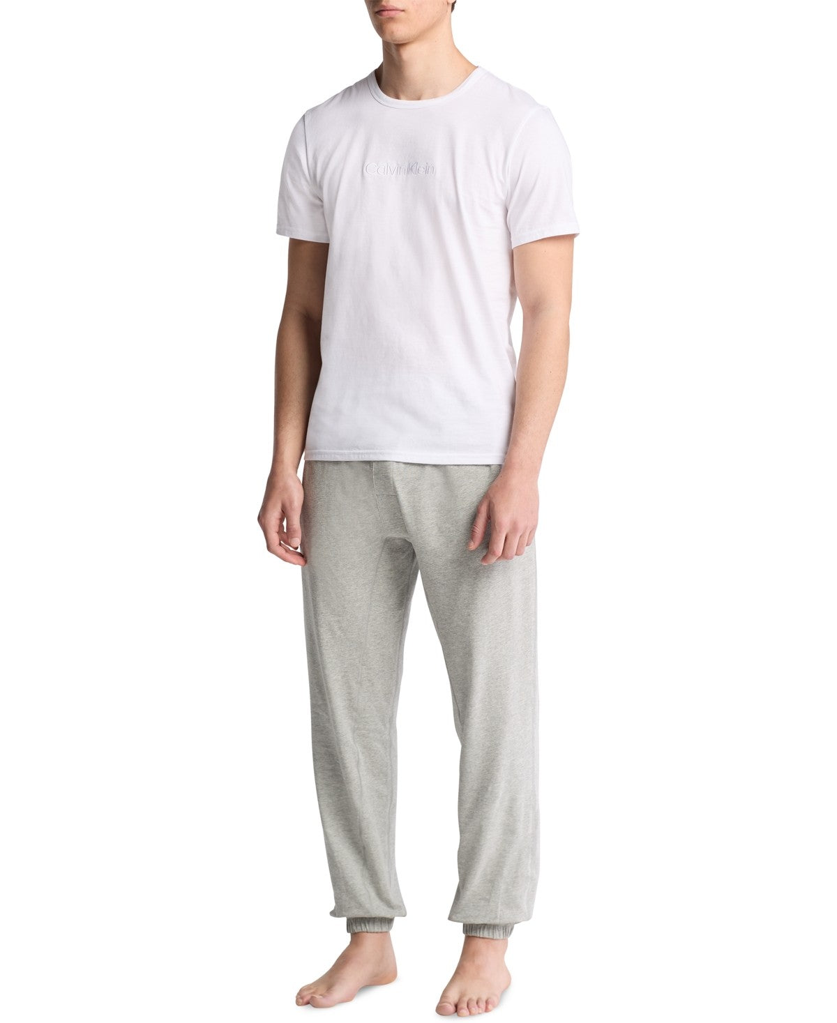 Calvin Klein Mens Jogger Pajama Pants Medium Gray XL