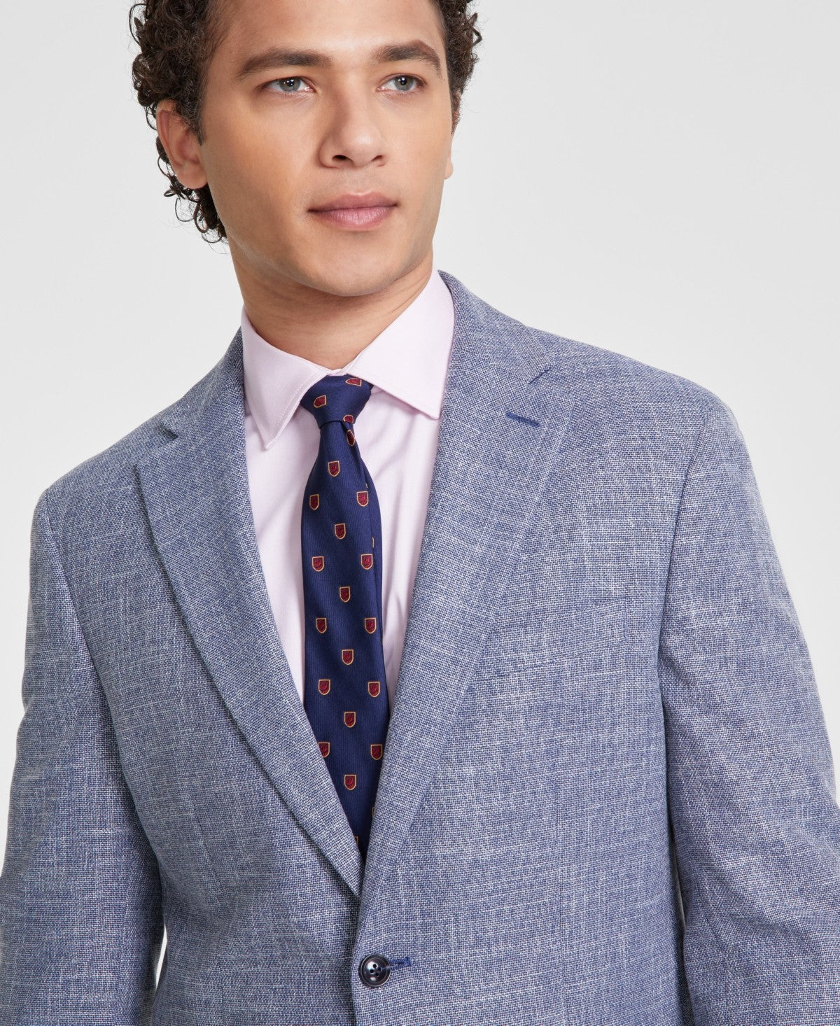 Tommy Hilfiger Mens Modern fit Sport Coat Blazer 44 R Blue Solid Stretch