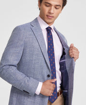 Tommy Hilfiger Mens Modern fit Sport Coat Blazer 48 R Light Blue
