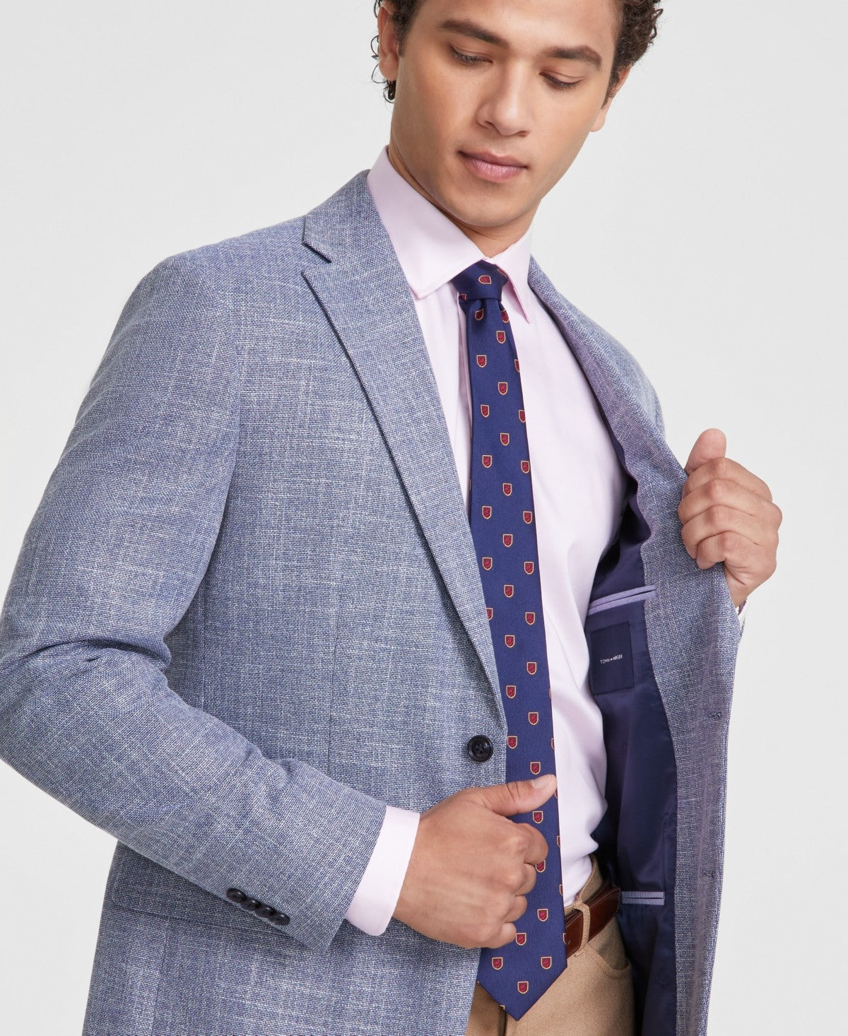 Tommy Hilfiger Mens Modern fit Sport Coat Blazer 44 R Blue Solid