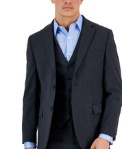 Tommy Hilfiger Mens Modern fit Suit Jacket Blazer 46 S Charcoal Grey Stretch