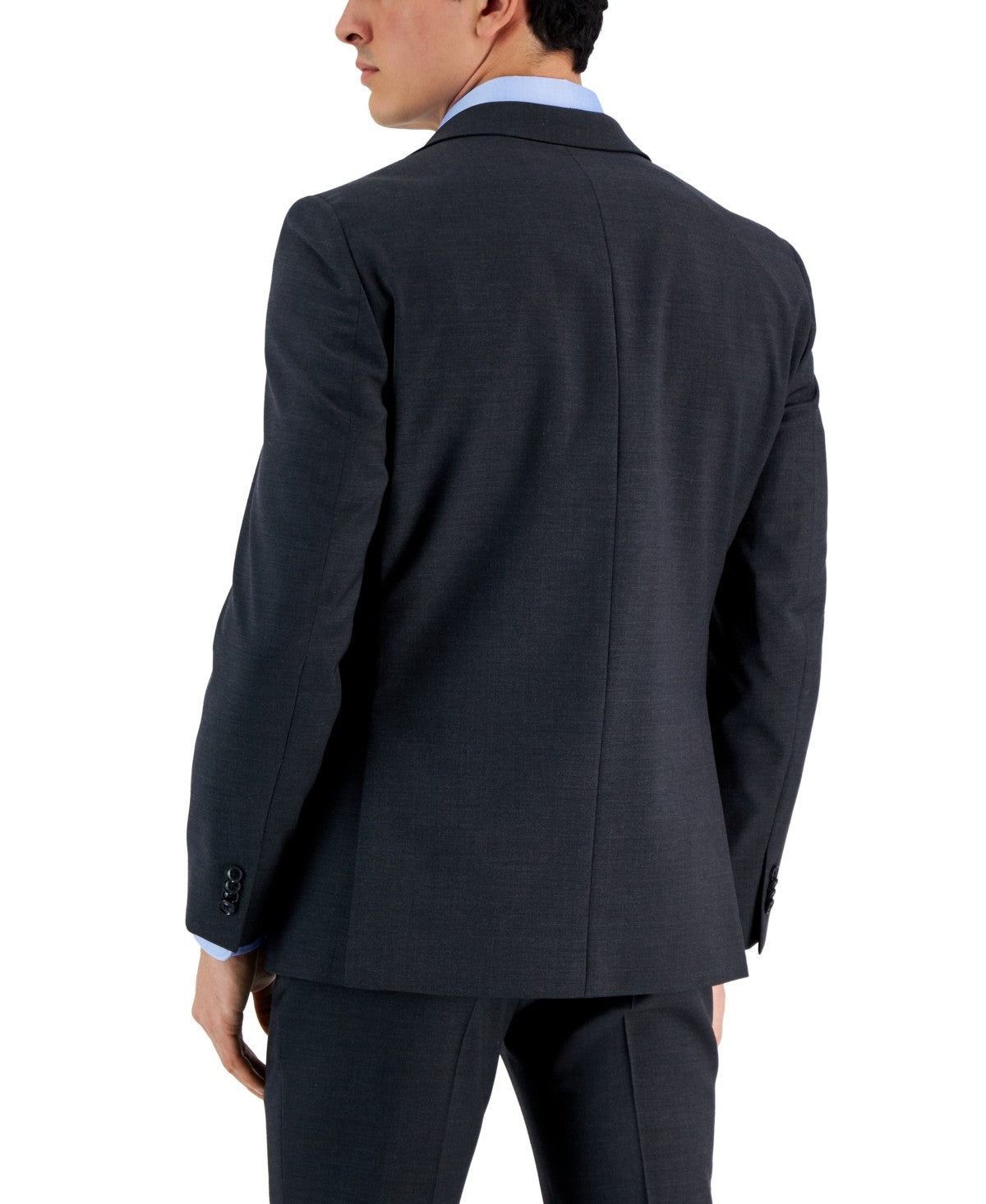 Tommy Hilfiger Mens Modern fit Suit Jacket Blazer 46 S Charcoal Grey Stretch