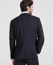 Hugo Boss Mens Modern fit Tuxedo Jacket Blazer 42 S Black Solid Stretch