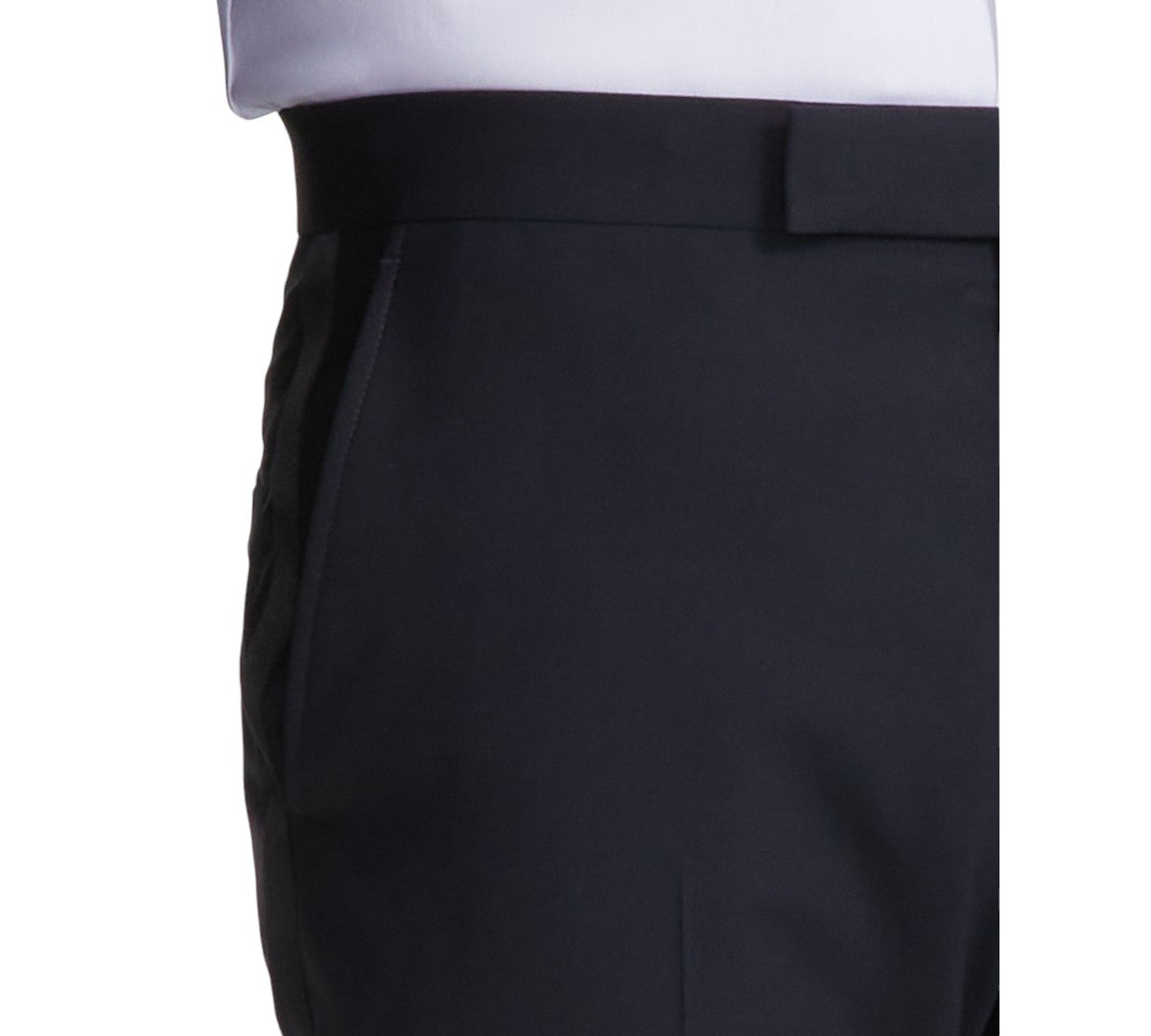 Brooks Brothers Mens Classic fit Wool Tuxedo Pants 30 / 30 Black Solid